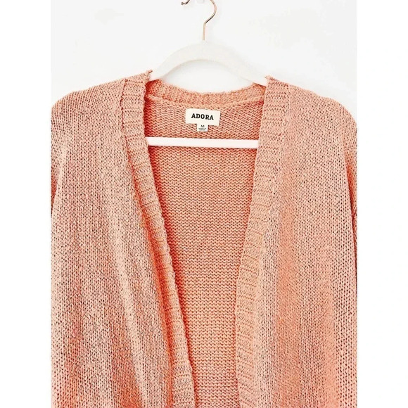Boutique Brand Coral Chunky Cardigan Size M - Picture 8 of 11